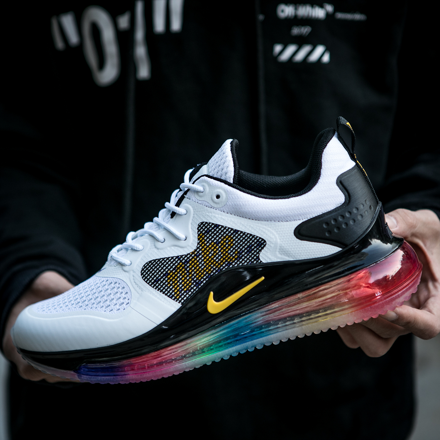 2020 Nike Air Max 720 White Black Colorful